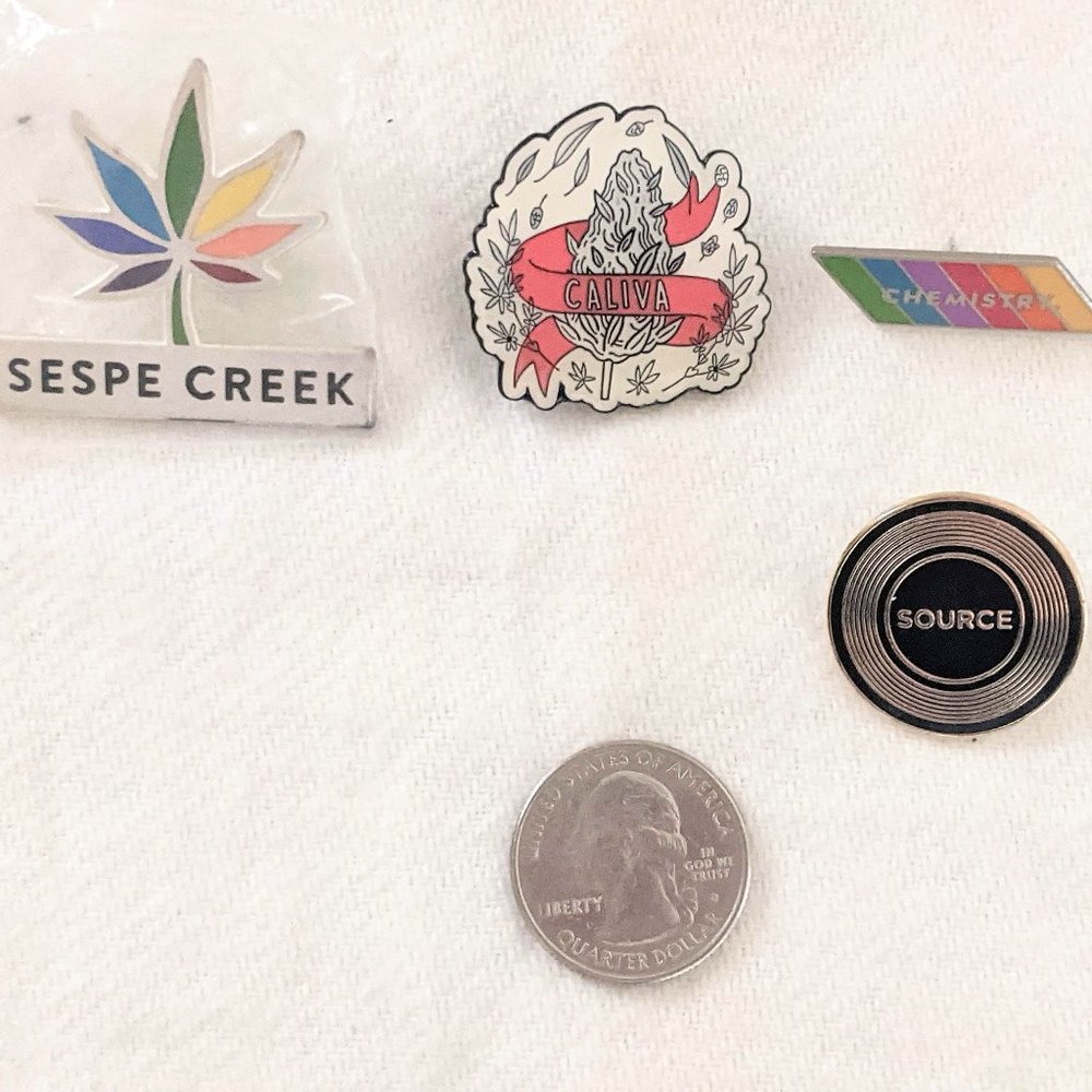 Lot of California Cannabis Brand Enamel Pins